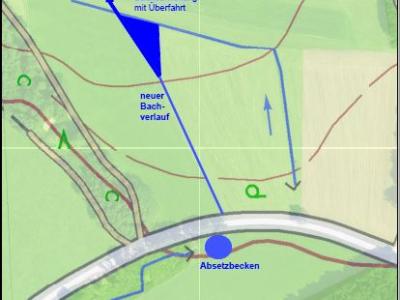 Abbildung 3: Lageplan Grabenverlegung Doblbach