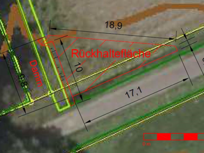 Abb. 2: Skizze der an der Wulgera geplanten Maßnahme (GeoTeam, 2019)